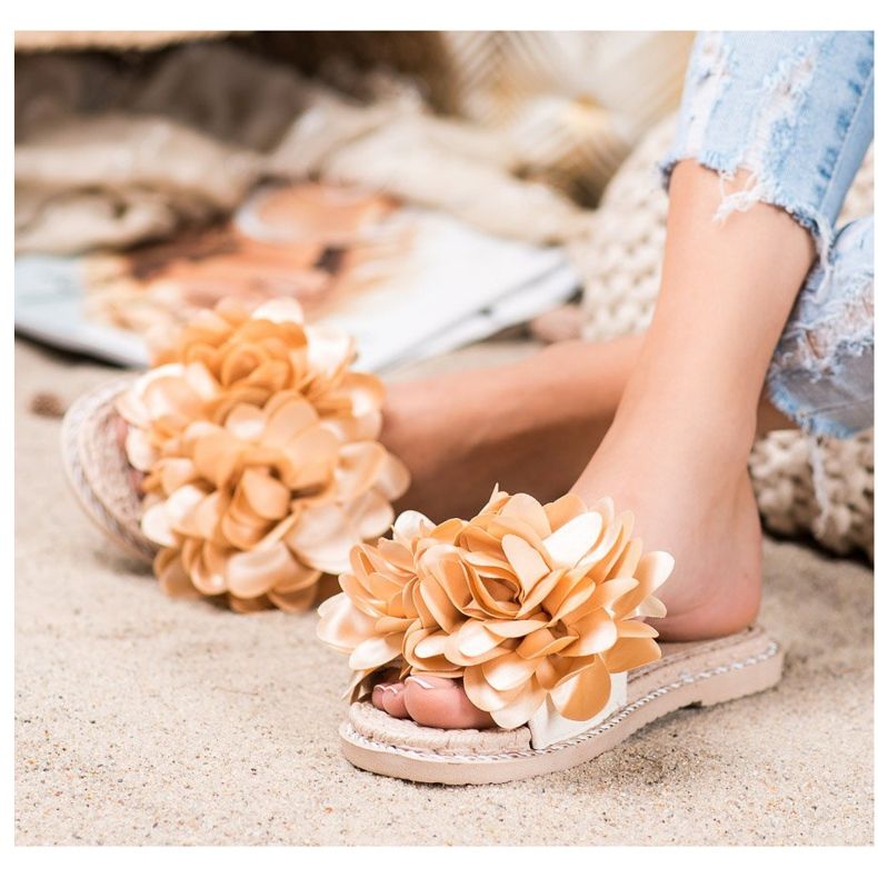 Anesia Paris Chinelos elegantes bege 1