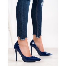 Small Swan Alfinetes envernizados azul 2