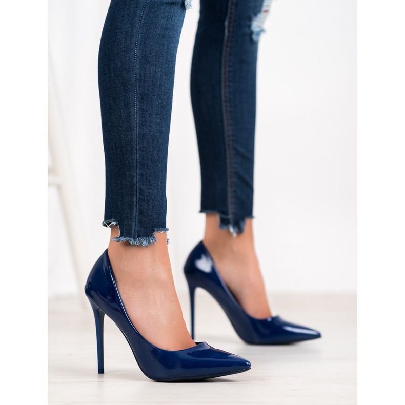 Small Swan Alfinetes envernizados azul 2