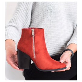 Marquiz Botas quentes com zíper decorativo vermelho laranja 1