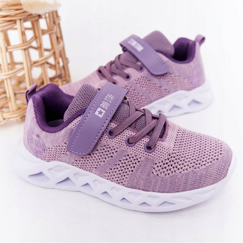 Sapatilhas de desporto infantil Big Star HH374183 violeta roxo 2