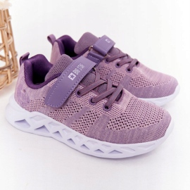 Sapatilhas de desporto infantil Big Star HH374183 violeta roxo 1