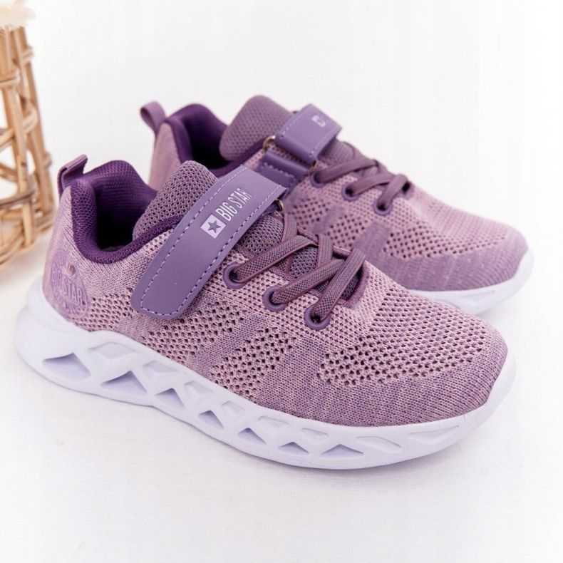 Sapatilhas de desporto infantil Big Star HH374183 violeta roxo 1