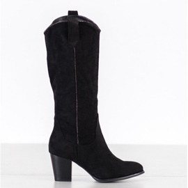 Seastar Botas de cowboy elegantes preto 1