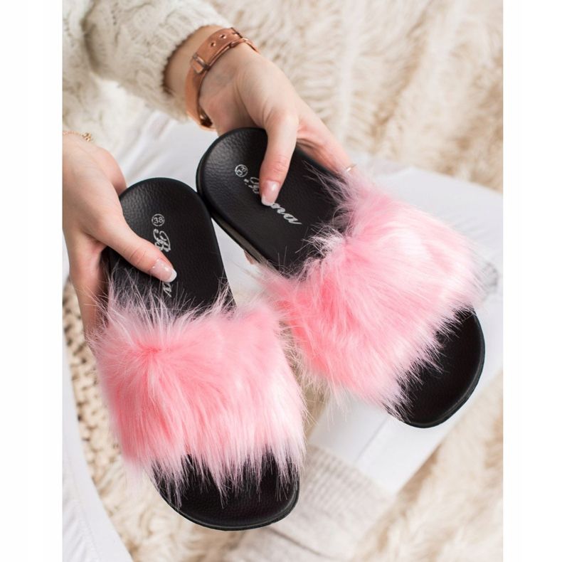 SHELOVET Chinelos elegantes rosa 2