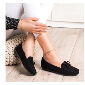 Best Shoes Mocassins casuais de camurça preto 1