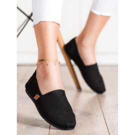 SHELOVET Tênis Pretos Deslizantes 1