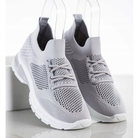 Filippo Tênis com cordões e aberturas cinza 1