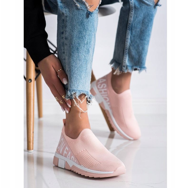 Filippo Tênis Moda Slip-On rosa 1
