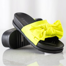 Seastar Chinelos com laço amarelo 1