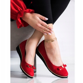 Goodin sapatos vermelhos com um laço 2