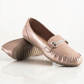 Queentina Mocassins Elegantes Com Zircônia Cúbica bege 1