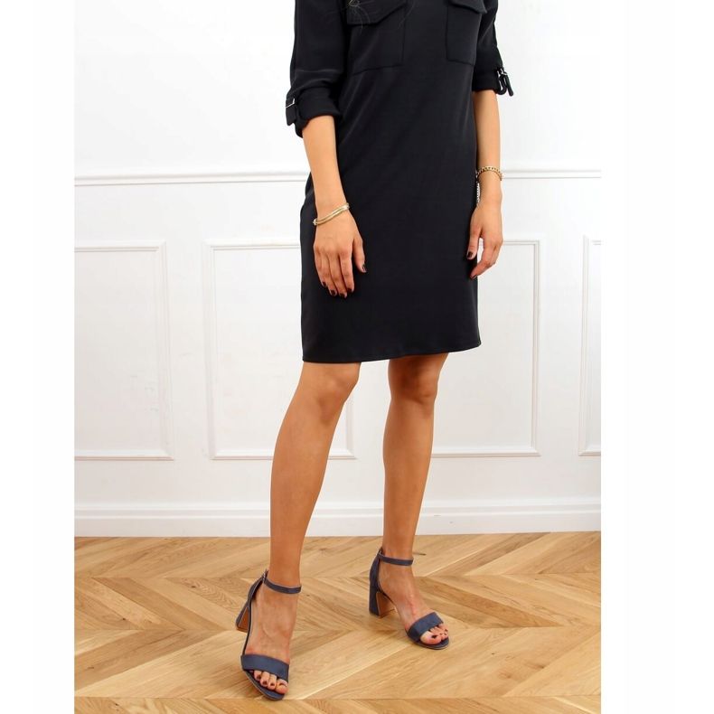 Sandálias de salto alto azuis 8741 Blue azul 1