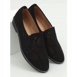 Mocassins pretos abertos YT-62 Black 1