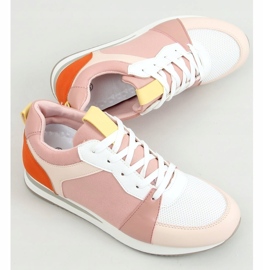 Sapatos esportivos multicoloridos B0-546 rosa 2
