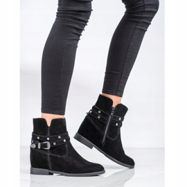 Filippo Botas de Couro Decoradas preto 1