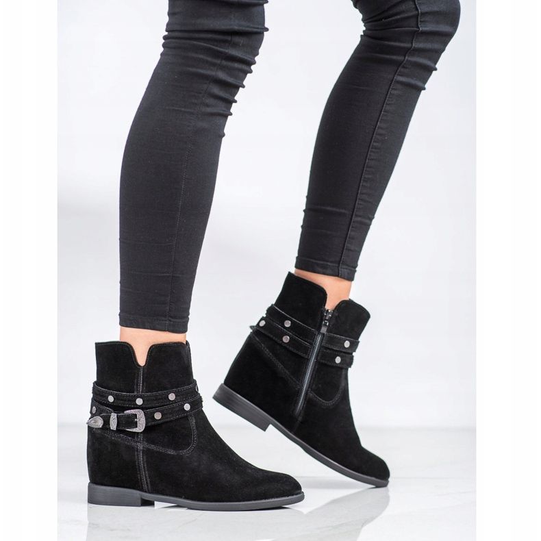 Filippo Botas de Couro Decoradas preto 1