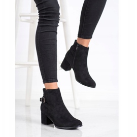 J. Star Botas pretas de salto alto preto 2