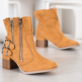 Bella Paris botas de moda camelo castanho multicolorido 1