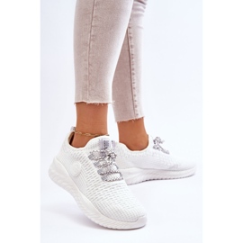 Sapatos esportivos femininos com espuma viscoelástica Big Star HH274296 branco 2 Sapatos esportivos femininos com espuma viscoelástica Big Star HH274296 branco 2