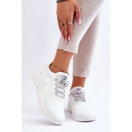 Sapatos esportivos femininos com espuma viscoelástica Big Star HH274296 branco 1