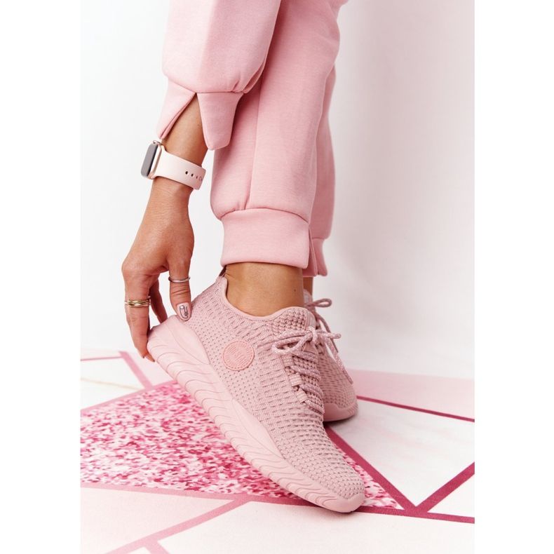 Sapatos esportivos femininos Memory Foam Big Star HH274299 rosa 1