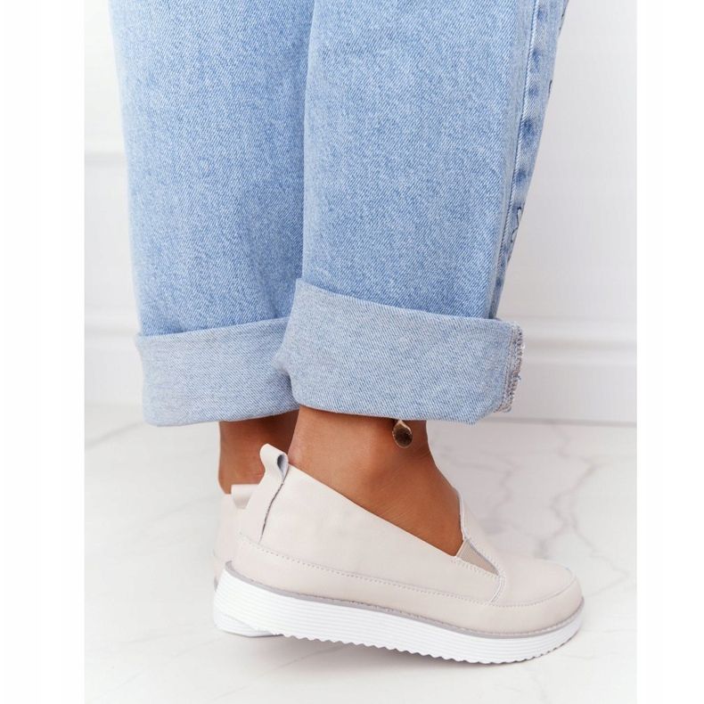 S.Barski Tênis feminino slip-on S. Barski Bege 2