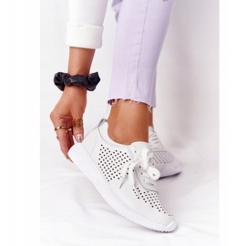 S.Barski Calçados Esportivos de Couro Aberto S. Bararski Branco 2