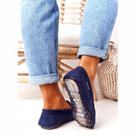 PH1 Mocassins de camurça feminino azul marinho San Marino 3