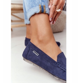 PH1 Mocassins de camurça feminino azul marinho San Marino 4