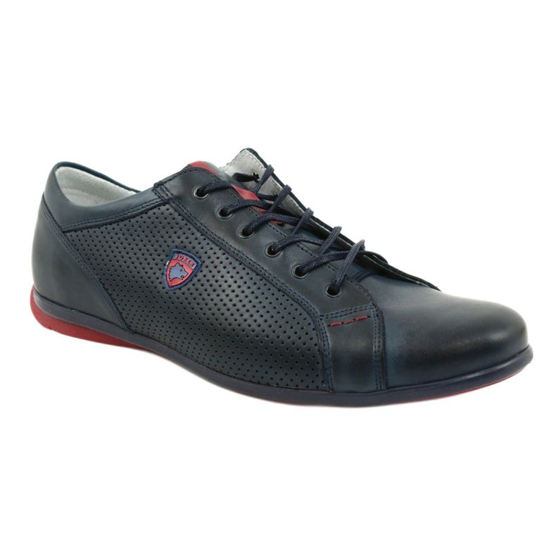 Joker Sapatos casuais masculinos 295 azul marinho vermelho 3