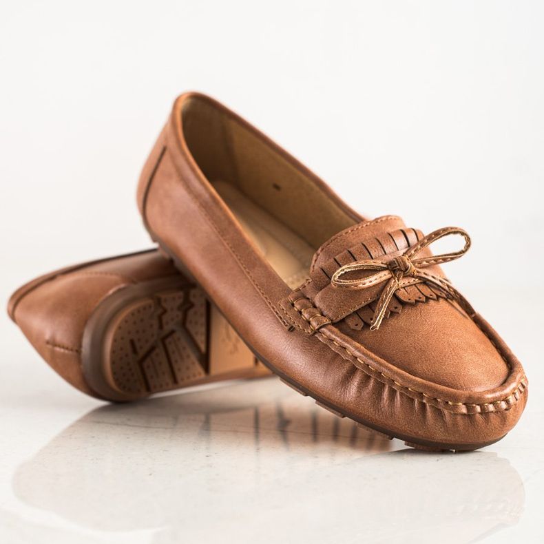 Clowse Mocassins marrons com arco castanho 1 Clowse Mocassins marrons com arco castanho 1