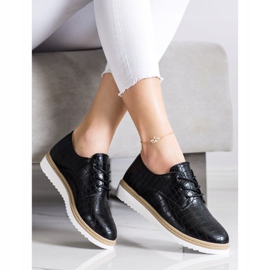 SHELOVET Sapatos Black Snake Print preto 2