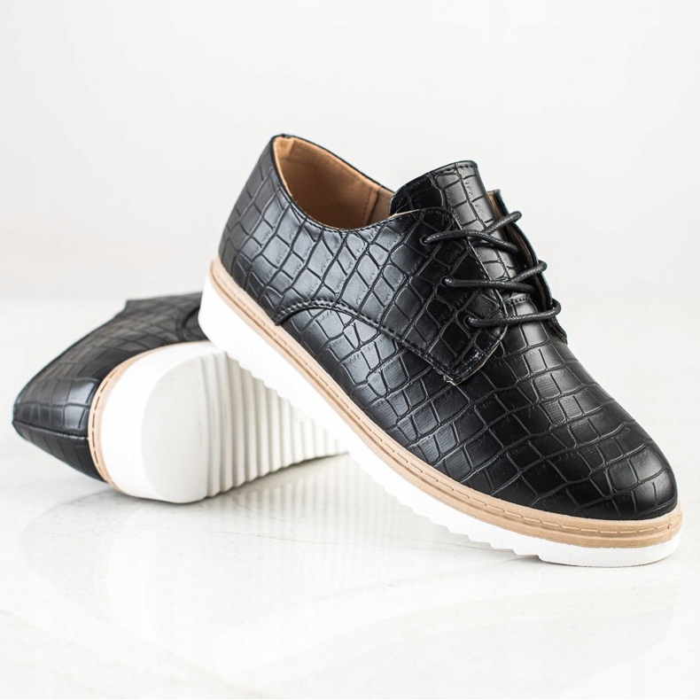 SHELOVET Sapatos Black Snake Print preto 1