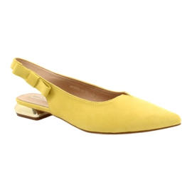 Filippo Bombas amarelas com salto aberto FIILI PPO DP2092 / 21 YL dourado 3