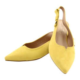 Filippo Bombas amarelas com salto aberto FIILI PPO DP2092 / 21 YL dourado 5