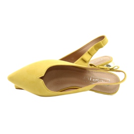 Filippo Bombas amarelas com salto aberto FIILI PPO DP2092 / 21 YL dourado 6
