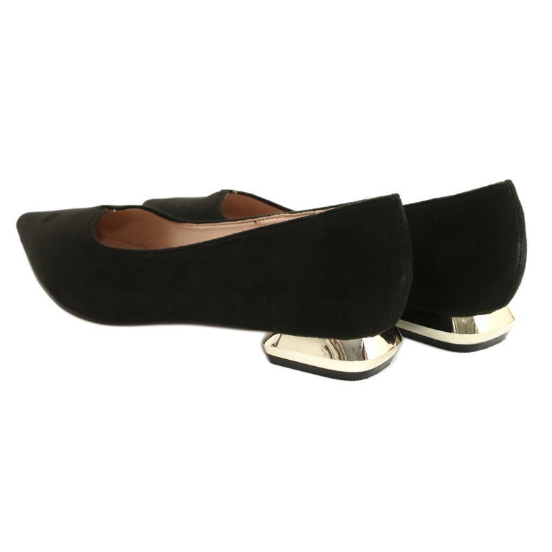 Bombas Com Salto Dourado FILIPPO DP2091 / 21 BK preto 7