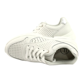 Calçados esportivos femininos de couro branco FILIPPO DP2156/21 WH 3