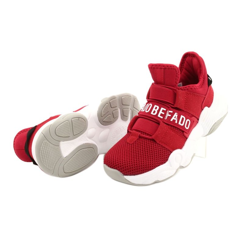 Calçados infantis Befado 516X064 branco vermelho 5