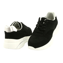Filippo Sapatos esportivos de couro de camurça feminina negra DP2156/21 preto 2