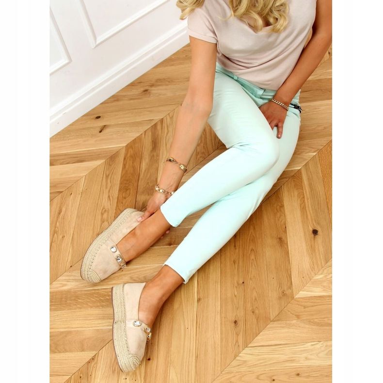 Alpercatas com pedras bege 100-131-SC-1 bege 2