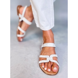 Sandálias femininas prateadas H8-176 prateadas prata 1