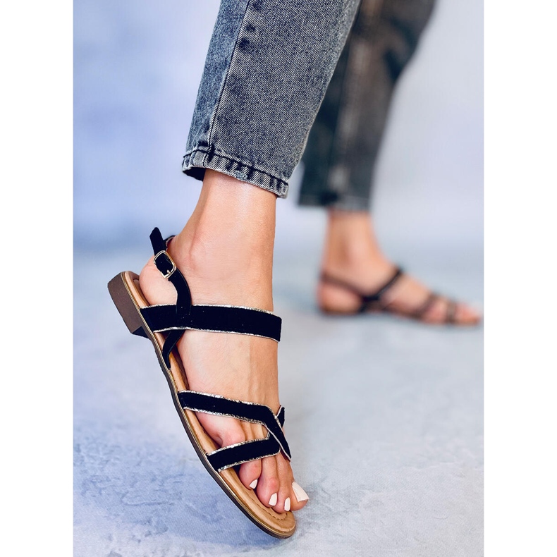 Sandálias femininas pretas H8-177 pretas preto 2