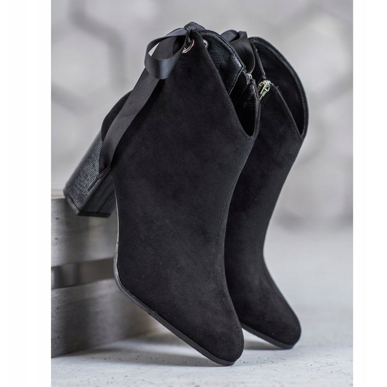 Filippo Botas Pretas Elegantes preto 1