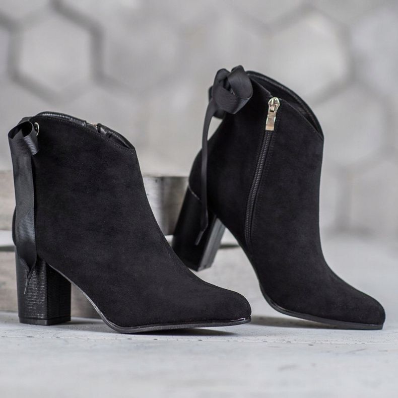 Filippo Botas Pretas Elegantes preto 2