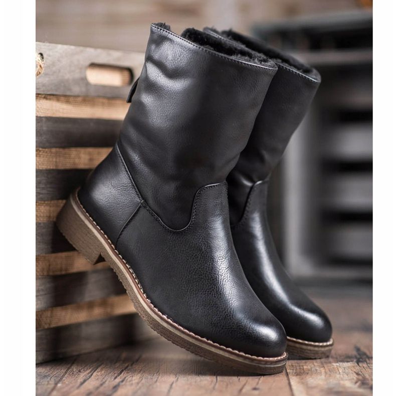 SHELOVET Botas Quentes Com Zíper preto 1