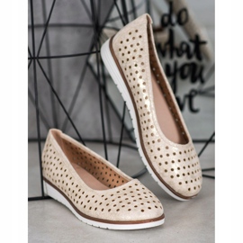 Kylie Bailarinas a céu aberto com brilho bege dourado 1