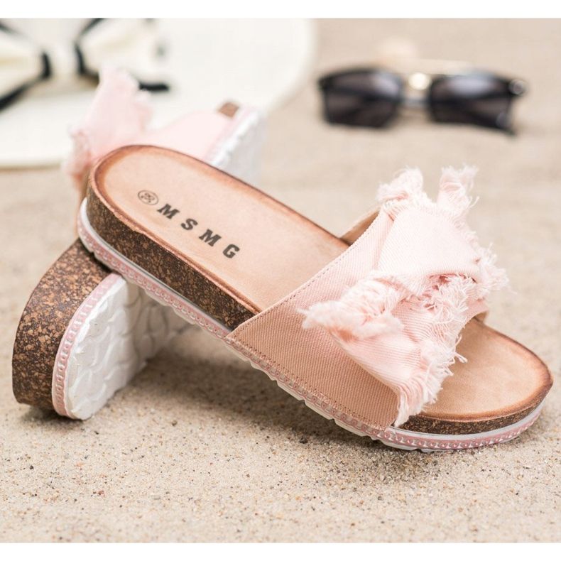 SHELOVET Chinelos têxteis rosa 1