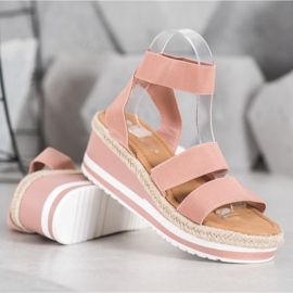 Weide Cunhas deslizantes com elástico rosa 1 Weide Cunhas deslizantes com elástico rosa 1